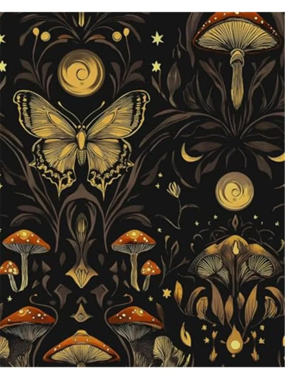 Peel Stick Floral Butterfly Wallpaper Vintage Removable Contact Paper Decor